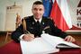 Tomasz Baran jeszcze w mundurze starszego brygadiera, 23 kwietnia 2025 r. Fot. Marcin Betleja