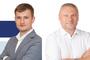 Adrian Michałek i Jacek Sur&oacute;wka dziękują mieszkańcom gminy Tyczyn