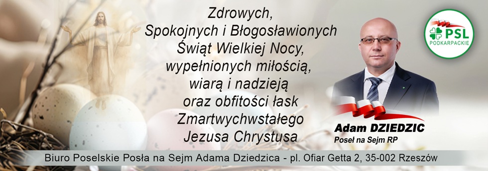 Życzenia posła Adama Dziedzica z 2026