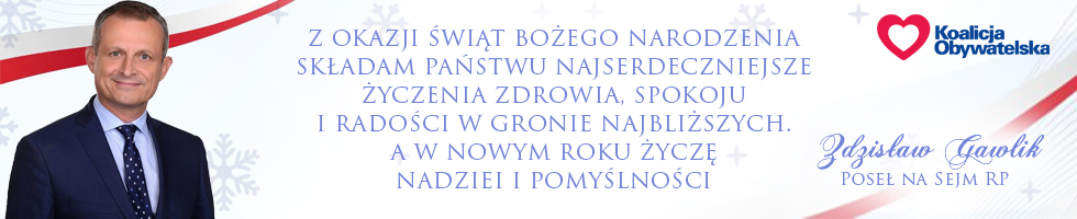 Życzenia posła Zdzisława Gawlika z okazji Bożego Narodzenia 2025