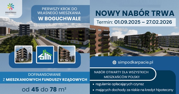 SIM Podkarpackie - trwa nabór na mieszkania z rządowym dofinansowaniem