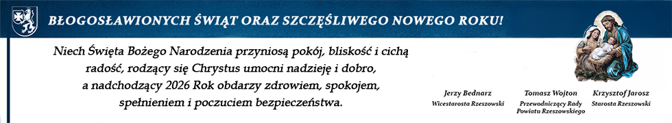 Powiat rzeszowski życzenia Boże Narodzenie 2025