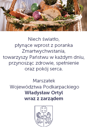 Życzenia z marszałka i zarządu województwa podkarpackiego okazji Wielkanocy 2026