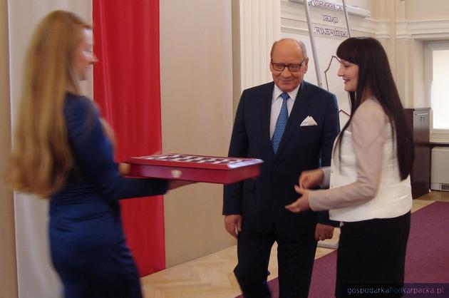Prezydent Tadeusz Ferenc i wojewoda Małgorzata Chomycz-Śmigielska. Fot. Dorota Zańko