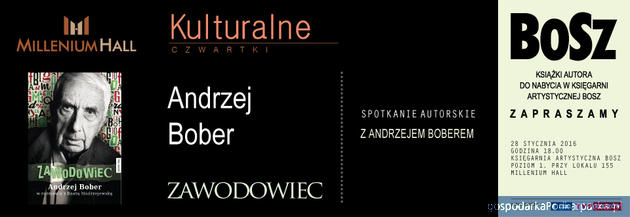 Andrzej Bober gościem &bdquo;Kulturalnych Czwartk&oacute;w&rdquo;