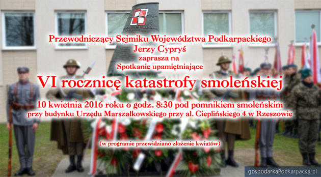 VI rocznica katastrofy smoleńskiej w Rzeszowie