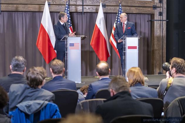 Spotkanie polskiego ministra spraw zagranicznych Zbigniewa Raua i sekretarza stanu USA Antony Blinkena  