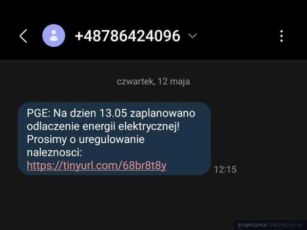 test Uwaga na fałszywe sms-y od dostawcy prądu