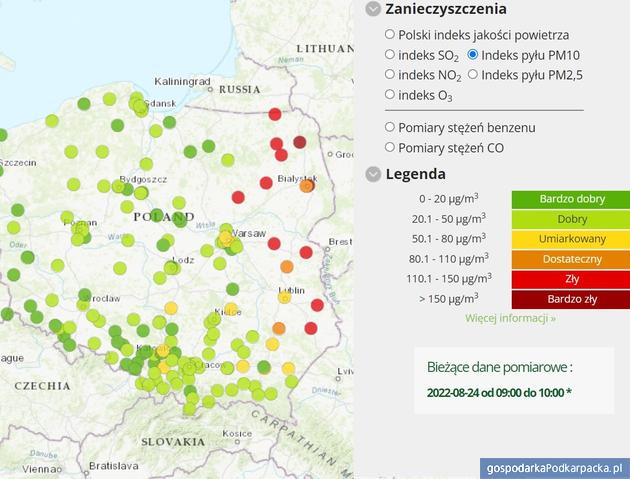 test Znaczne pogorszenie jakości powietrza w Polsce, także na Podkarpaciu