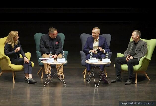 Od lewej Anna Siewierska-Chmaj, Tomasz Terlikowski, Konrad Dudek i Maciej Milczanowski