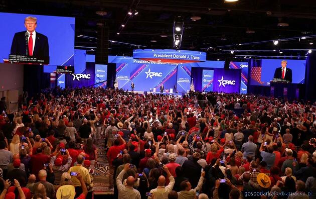 test CPAC w Waszyngtonie, przemawia prezydent Donald Trump. Fot. materiały prasowe