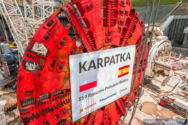 Tarcza maszyny TBM Karpatka S19 Rzeszów Południe-Babica. Fot. Mostostal Warszawa