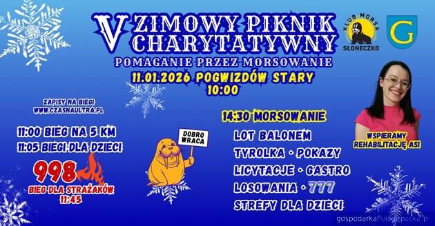Pomaganie przez morsowanie - V Zimowy Piknik Charytatywny