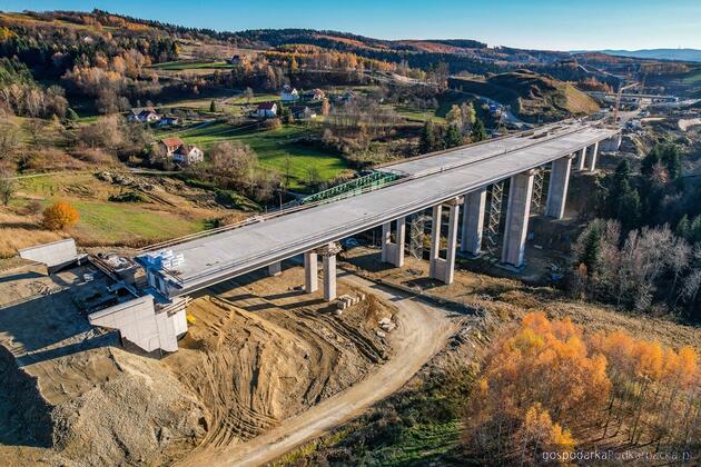 Budowa estakady na S19 między Żarnową a Godową 