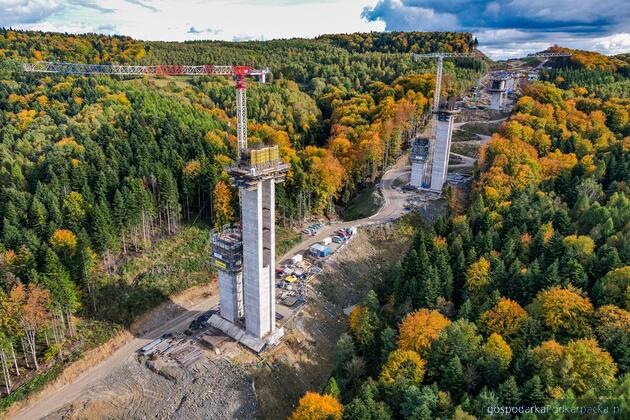 Budowa S19 na odcinku Babica - Jawornik. Fot. GDDKiA
