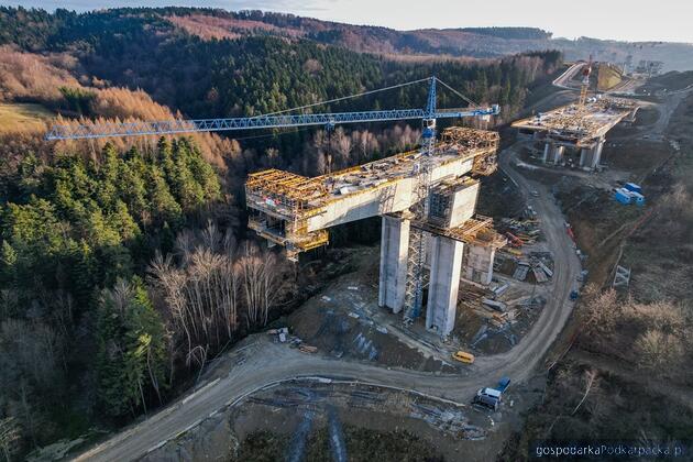 Estakady na odcinku S19 Babica-Jawornik. Fot. GDDKIA