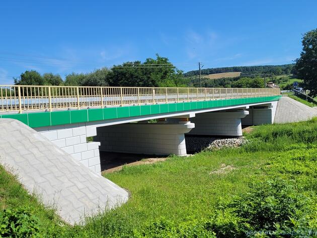 Wyremontowany most przez rzekę Olszanka Fot. GDDKIA