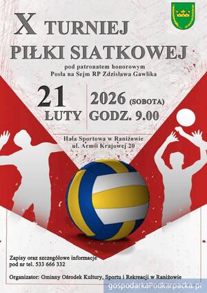 test X Otwarty Turniej Piłki Siatkowej w Raniżowie