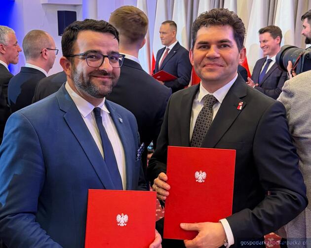 Od lewej Krzysztof Jarosz i Lucjusz Nadbereżny 