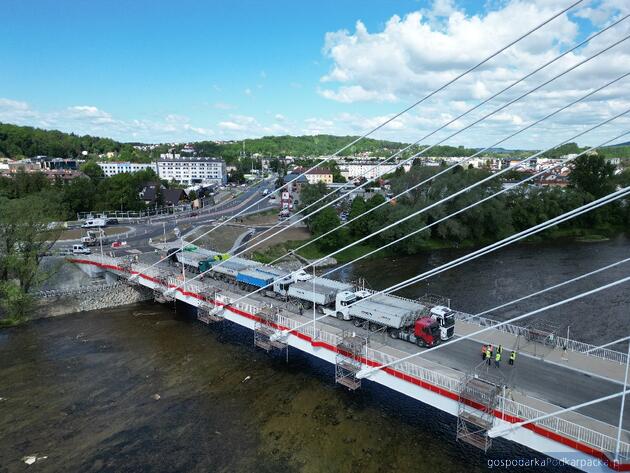 Nowy most w Sanoku przeszedł pr&oacute;by obciążeniowe 