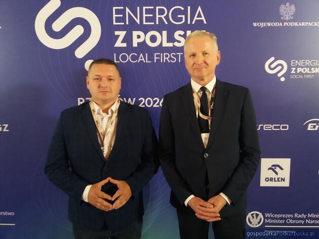 Od lewej Kamil Talar i Janusz Mroczka z Linyang