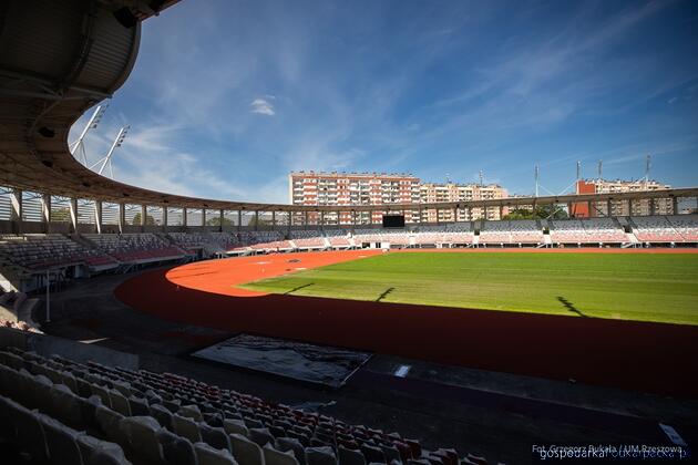 Budowa PCLA w Rzeszowie (nowego stadionu Resovii) na ukończeniu