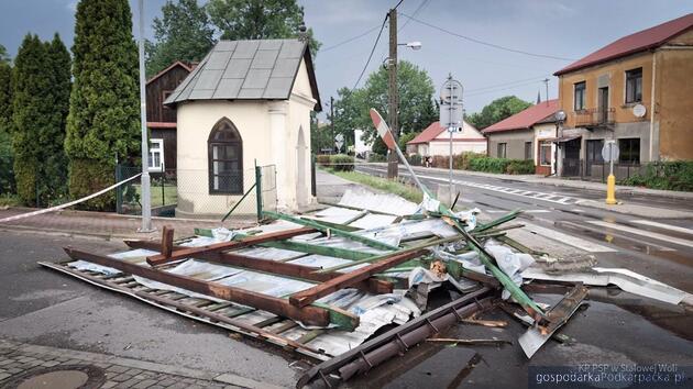 Szkody po burzach na Podkarpaciu - 1 lipca 2026
