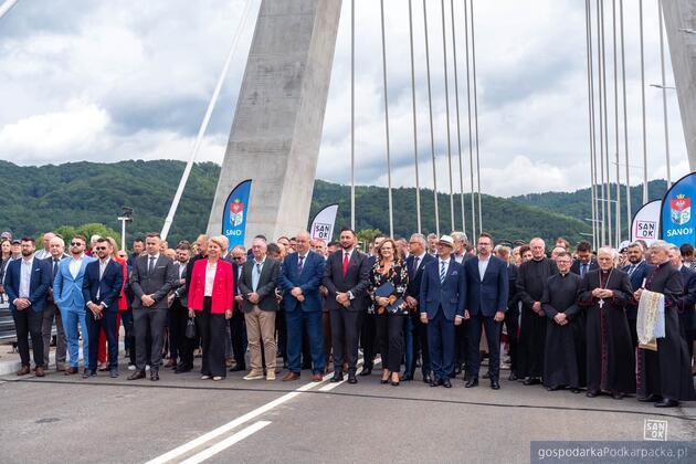 Otwarcie mostu im. Kr&oacute;lowej Zofii w Sanoku