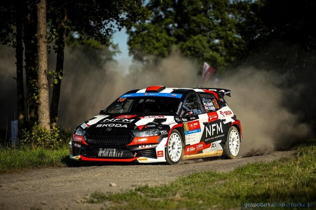 test Adrian Rzeźnik i Kamil Kozdroń na podium w RSMP w 82. Rajdzie Polski