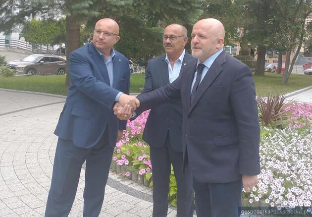 Od lewej Adam Dziedzic, Janusz Plodzień i Paweł Kowal.