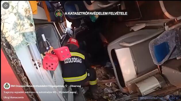 Wypadek pielgrzym&oacute;w na Węgrzech. Film z akcji ratunkowej