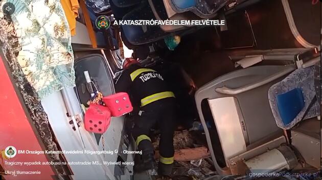 Wypadek pielgrzym&oacute;w na Węgrzech. Film z akcji ratunkowej
