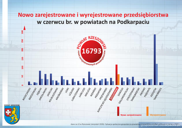 GUS: Powiat rzeszowski liderem Podkarpacia