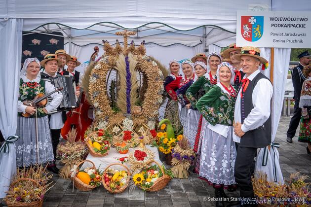Najładniejszy wieniec, przygotowany w gminie Pruchnik w powiecie jarosławskim