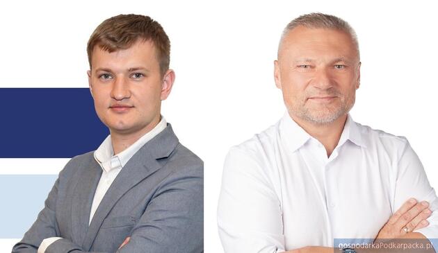 test Adrian Michałek i Jacek Surówka dziękują mieszkańcom gminy Tyczyn