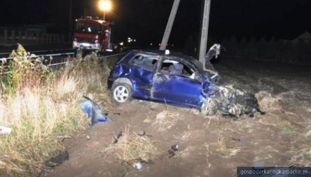 test Wypadek we wsi Ryżki. Fot. lubelska policja